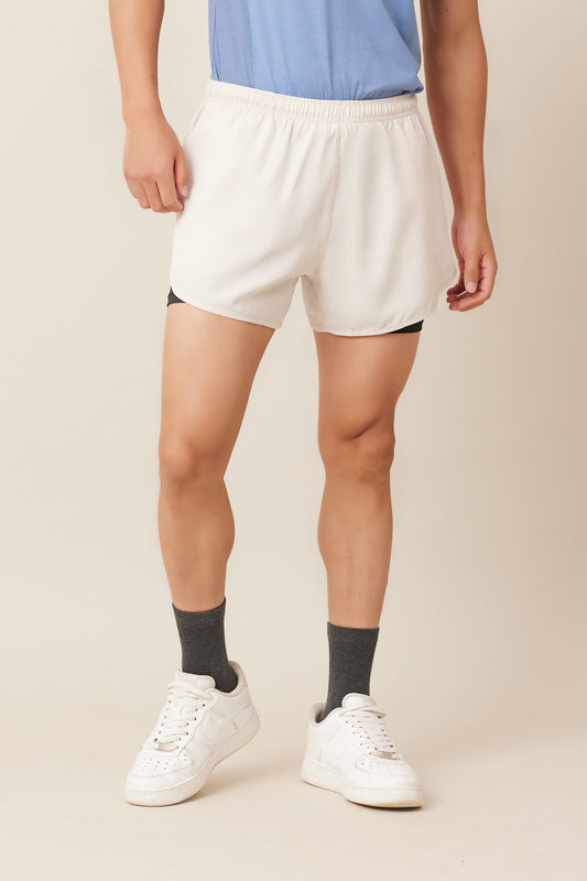 ActivTech Shorts - Ivory Creme
